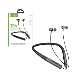 Hoco Neckband Earphones ES71 Platinum Black Hoco Neckband Earphones ES71 Platinum Black